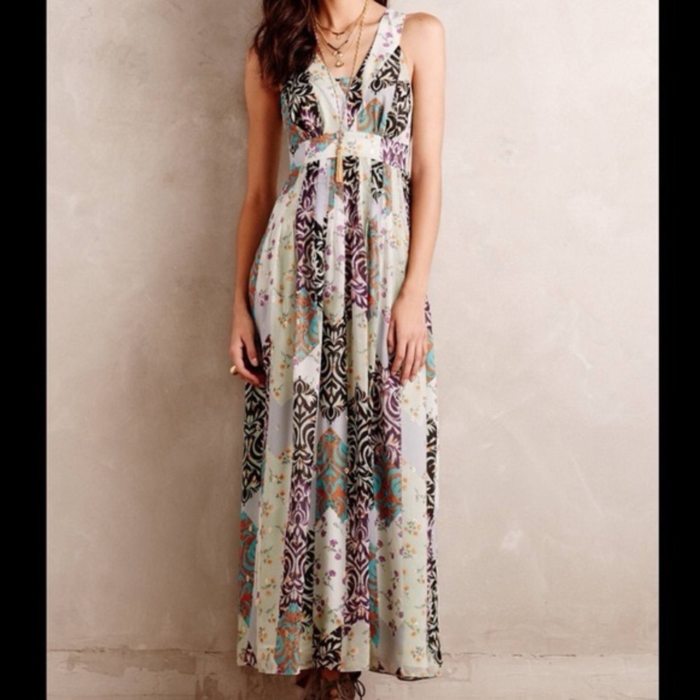 Maeve by Anthropologie Verity floral maxi dress size 2